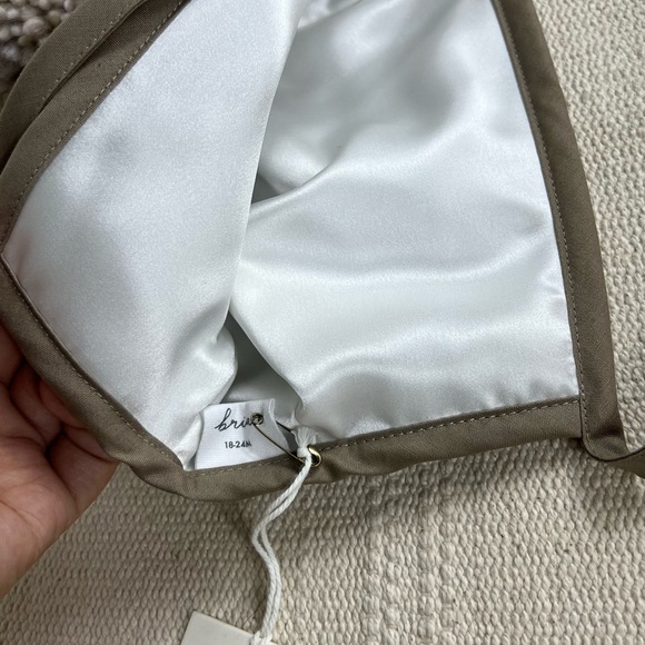 Briar Baby Mocha Pom Bonnet 18/24 - Picture 2 of 4